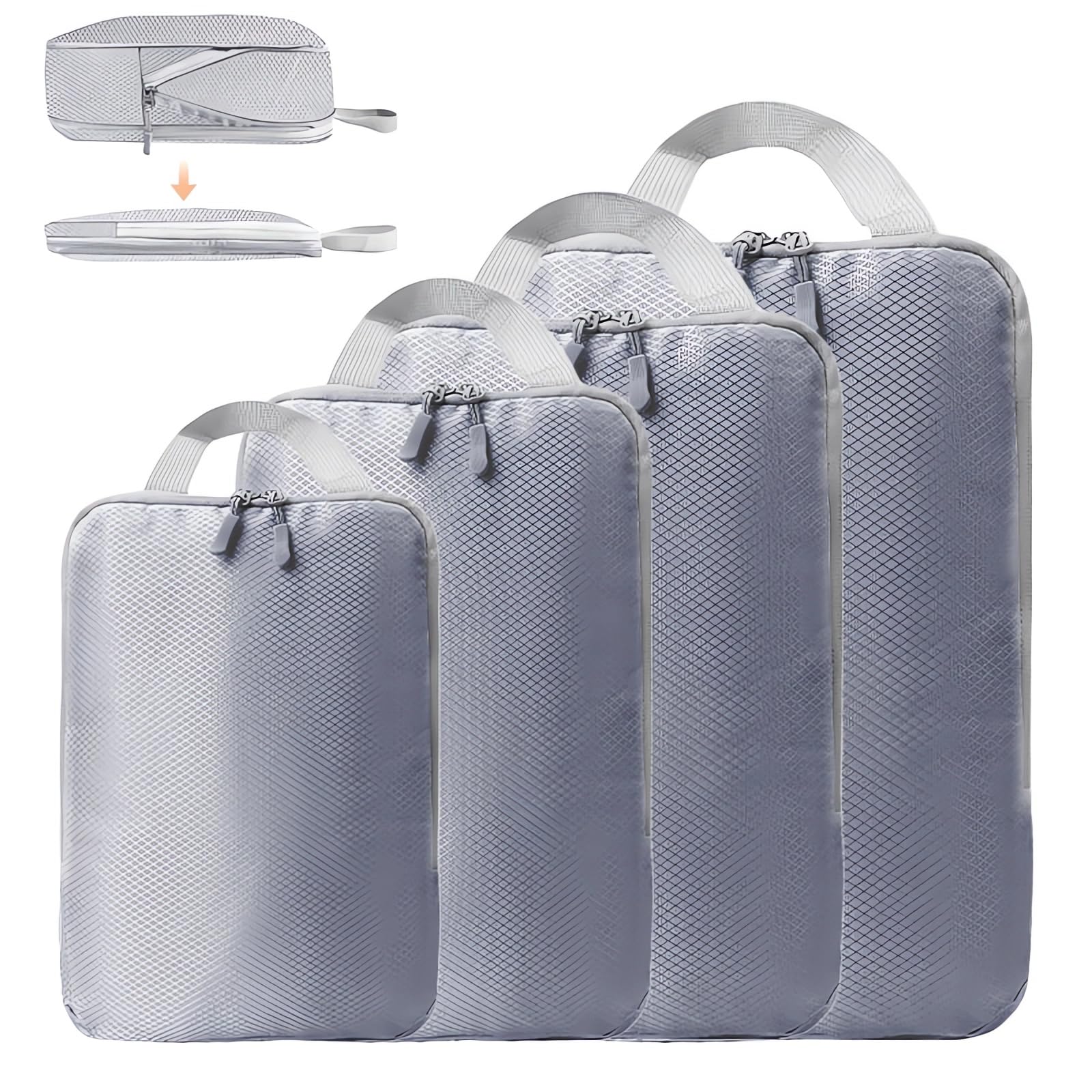 LANSKLBD 8 Set Packing Cubes for Suitcases Travel Luggage Packing Organizers,Travel Accessories Essentials Luggage Organizer with Shoe/Tioletry/Laundry Bag